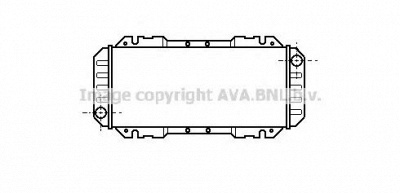 AVA QUALITY COOLING fd2006 -  Радиатор, охлаждение двигателя